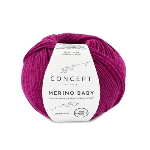 Merino Baby   61   Donker Fuchsia