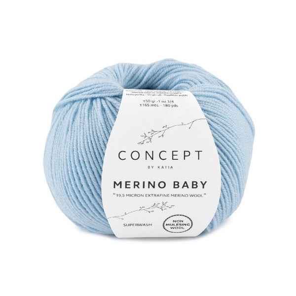 Merino Baby   8   Hemelsblauw