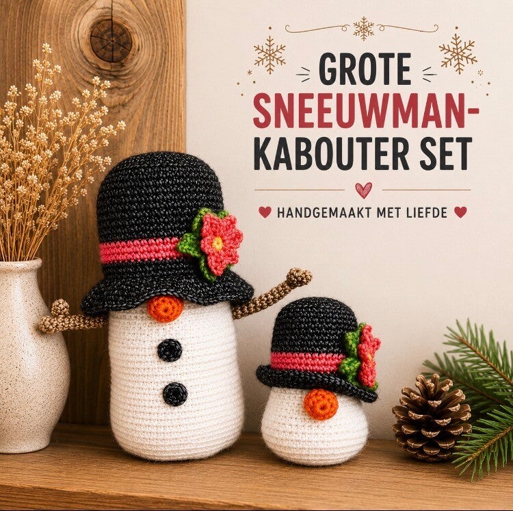 Sneeuwmankabouter Set – Handgemaakt Wintergeluk
