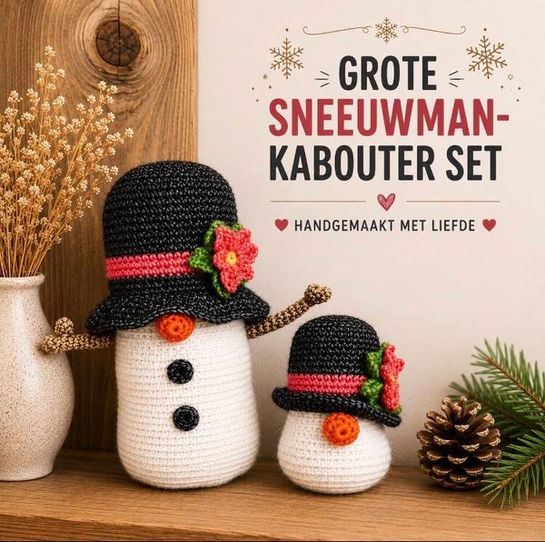 Sneeuwmankabouter Set – Handgemaakt Wintergeluk