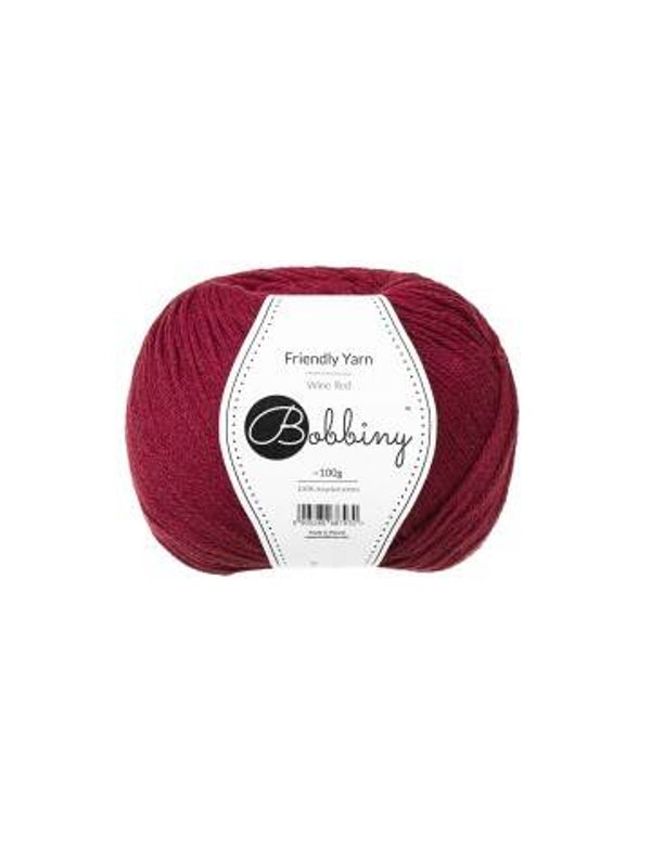 Bobbiny    Friendly Yarn   Wine Red
