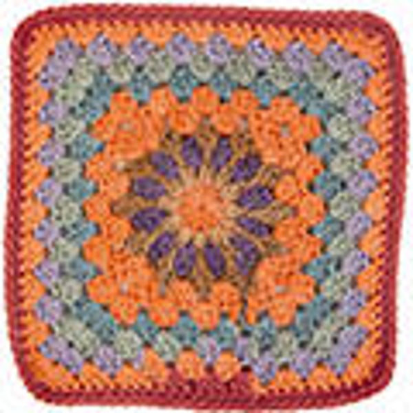 Wow Granny    Roest bruin - Lila - Olieverf   502