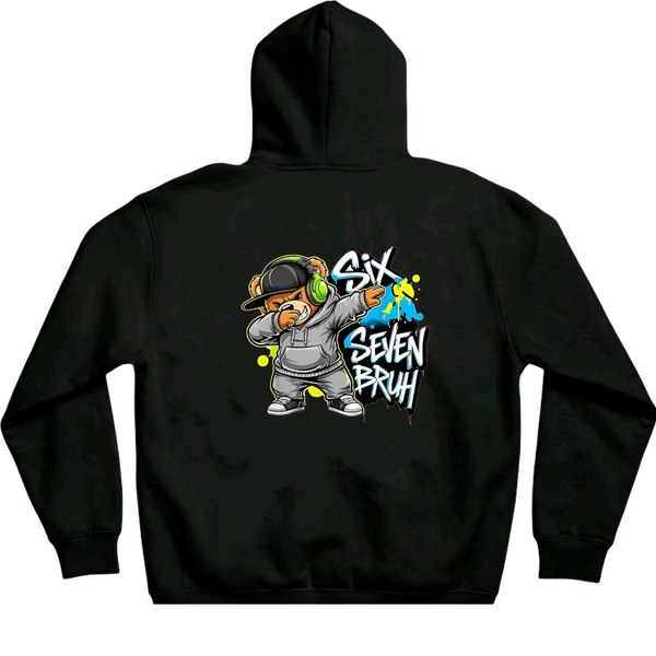 Childs Hoodie with trendy 6-7 bear logo