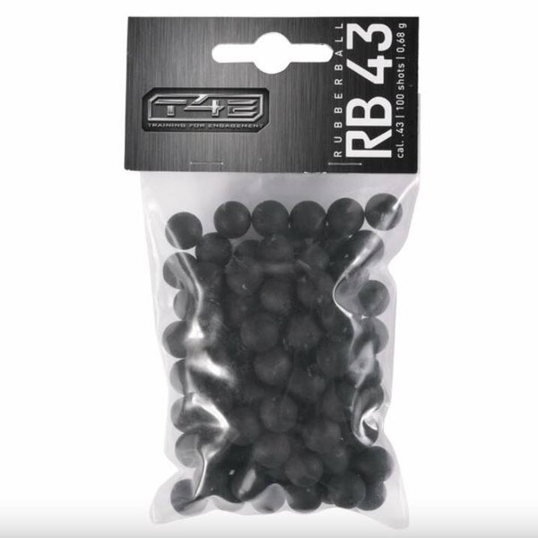 Gummibollar T4E Gummiboll RB 0,43 0,68 g polymer 100 st