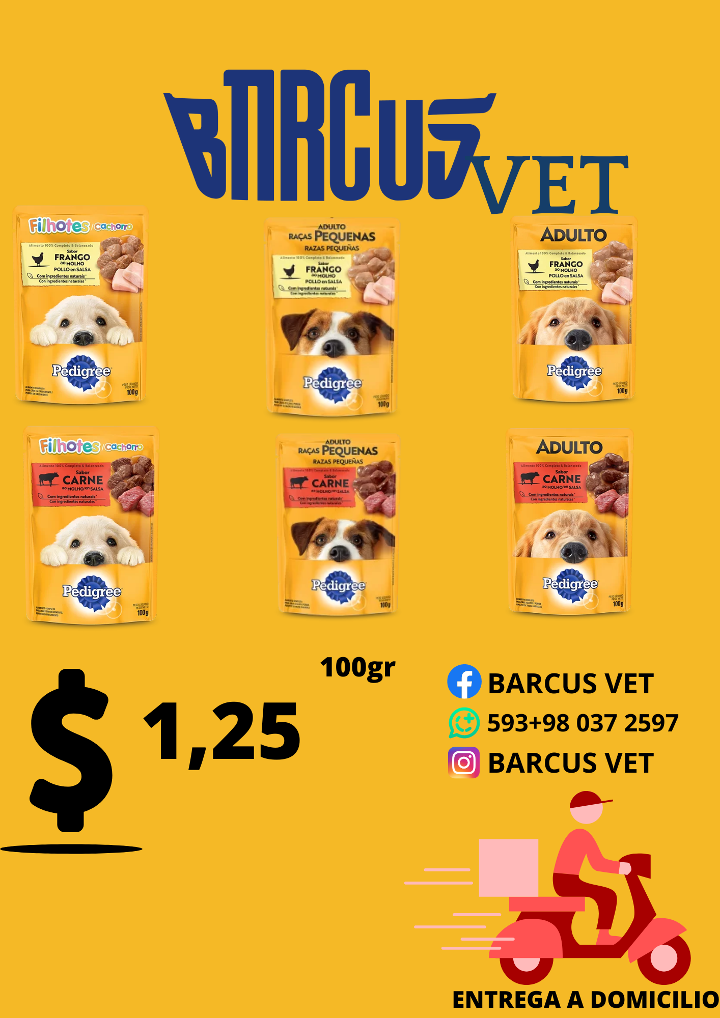 PEDIGREE COMIDA HUMEDA 100 G