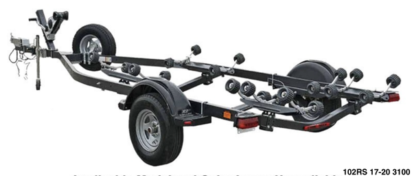 2025 EZ Loader 102RS 17-20 3100 Galvenized Roller Trailer (spring)