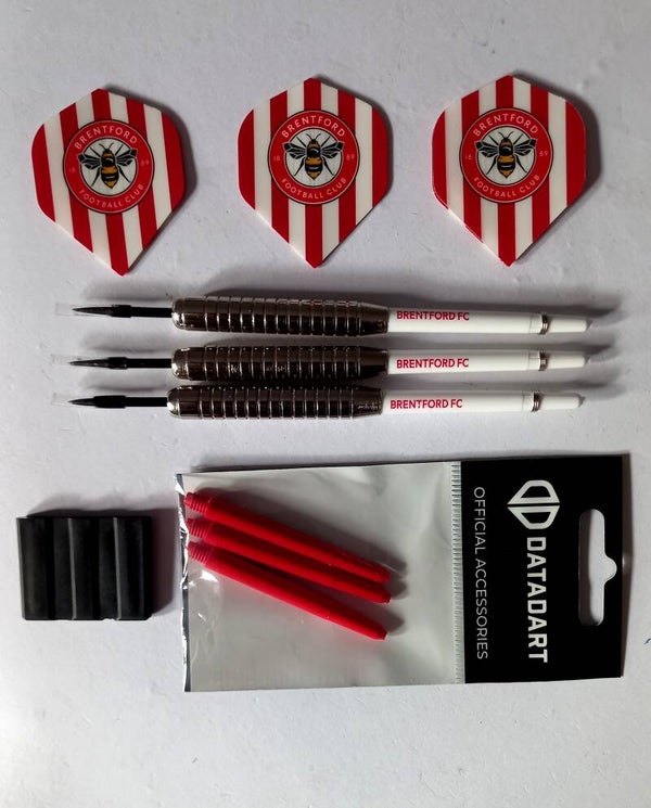 Brentford FC Darts Set Flights & Stems Bundle Set Of Darts The Bees 21grams