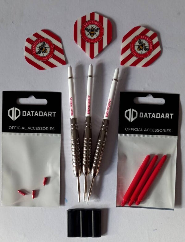 Brentford FC Darts Set Flights & Stems Bundle Set Of Darts The Bees 21grams