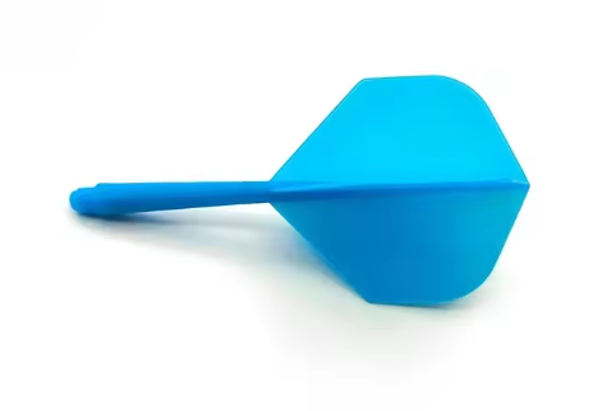 Integrated Dart Flights and Shafts Moulded 2 Sets Aqua Blue