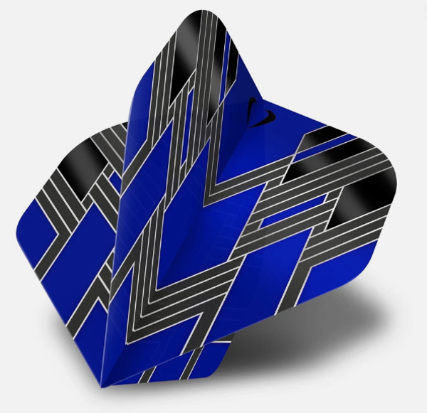 DC Blackfin Dart Flights - 100 Micron - NO2 - Standard shape - Blue / Black