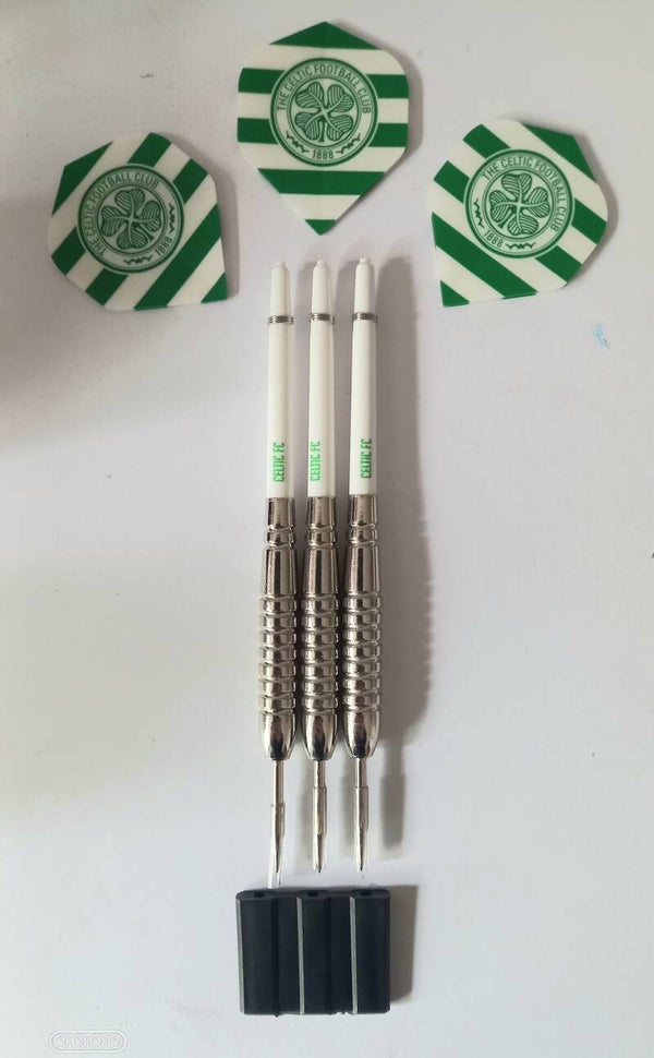 Celtic Dart Set 21 Gram Barrels,Flights Aluminium Alloy Regrooved Shafts