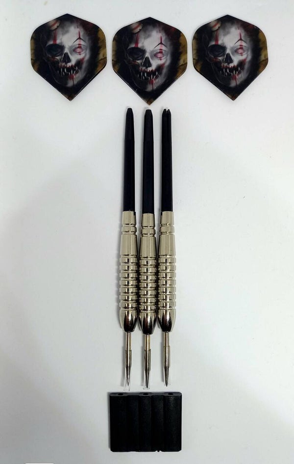 22gram Set Of Torpedo Darts - Stems - Flights - Point Protector - Killer Clown Flights,Designa, Starter Darts