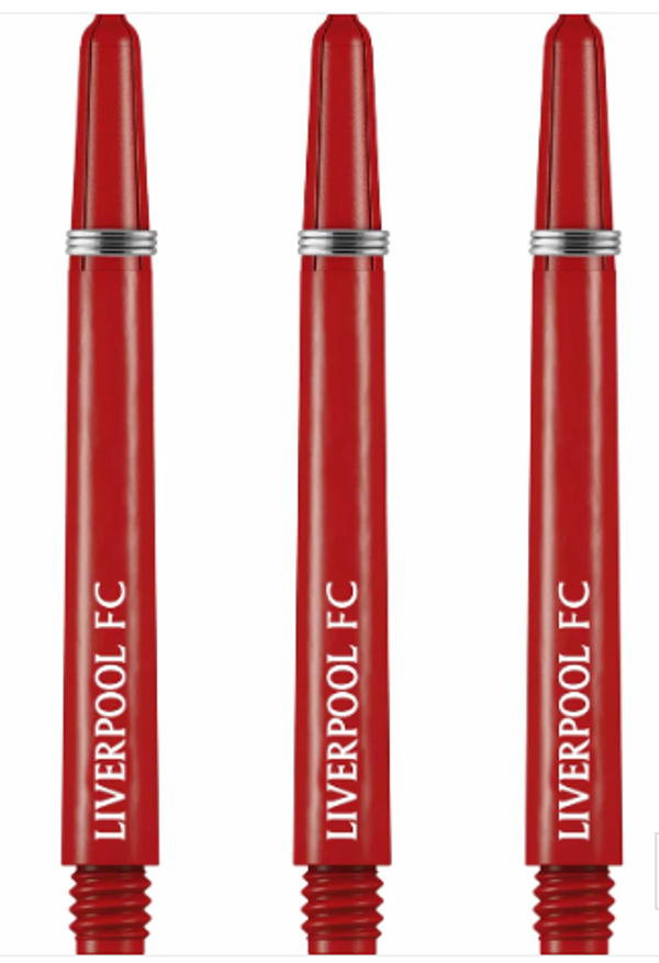 LIVERPOOL FC DART SHAFTS OFFICIAL LICENSED - DART STEMS WITH SPRINGS - LFC - RED