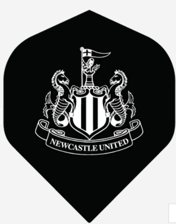 Newcastle United Official Standard Shape Dart Flights Black NUFC Toon