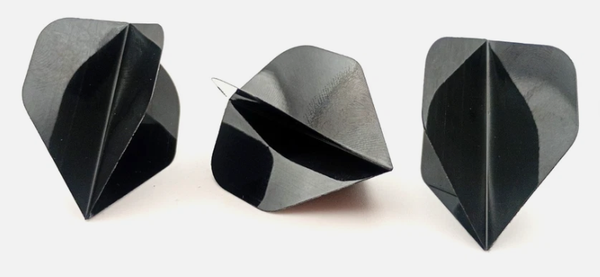 Dart Flights Poly Plain Original Standard Shape Black