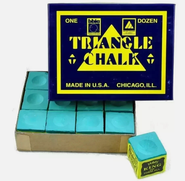 TRIANGLE SNOOKER / POOL / BILLIARDS  Cue Tip CHALK - By Tweeten 12 blocks