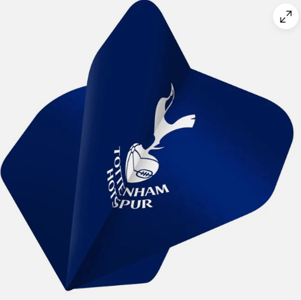 TOTTENHAM HOTSPUR DART FLIGHTS 100 MICRON - STANDARD NO2 - F2 - NAVY BLUE FLIGHT - WHITE LOGO