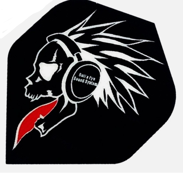 TRIBAL SKULL 100 Micron Dart Flights Standard Shape