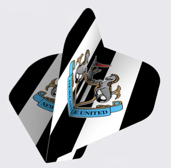 Newcastle United FC - Official Licensed - Dart Flights -Standard Shape - Stripes & Crest.