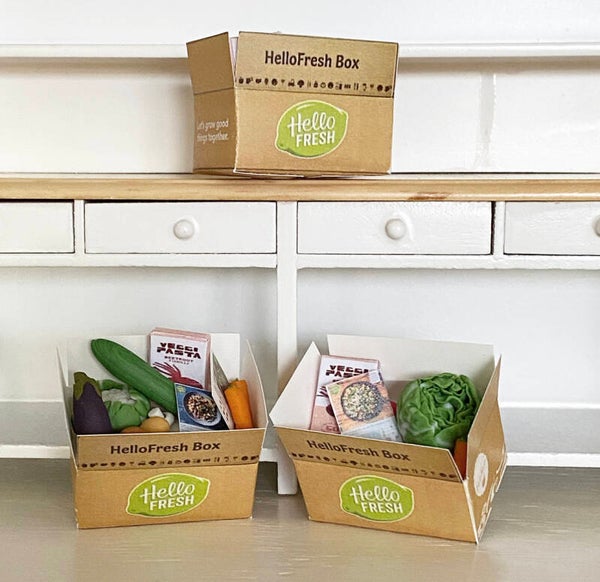 Hello Fresh doos met boodschappen