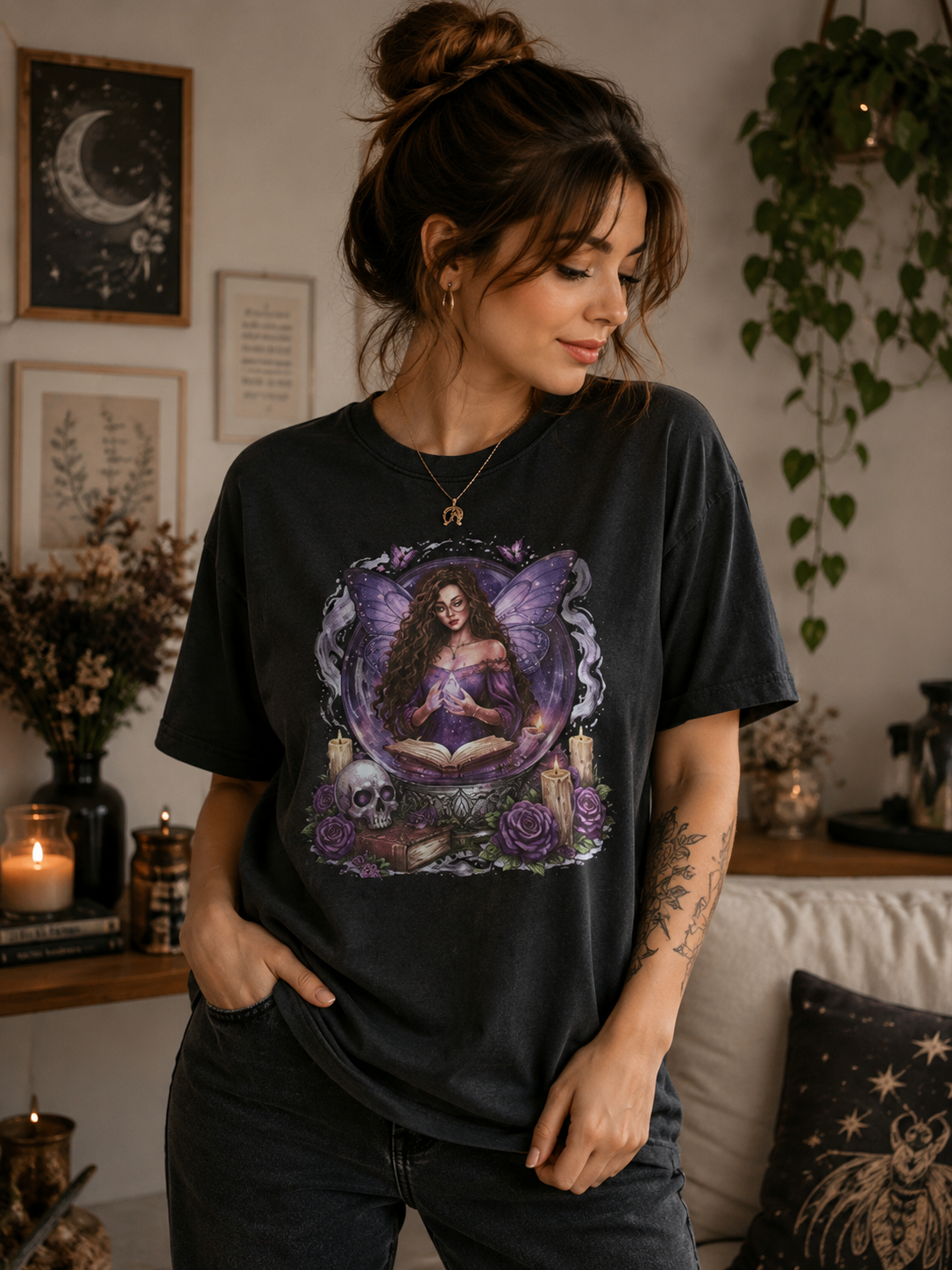 Tee shirt Witchy Violet