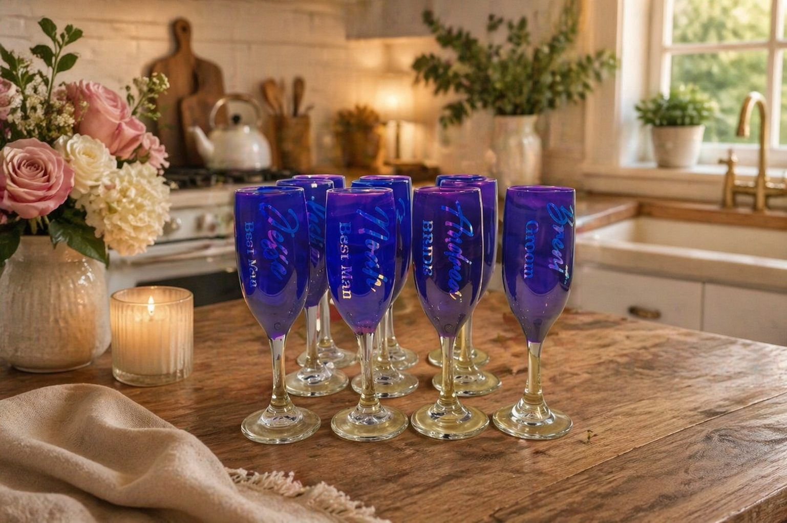 Epoxy Resin Beach Vase