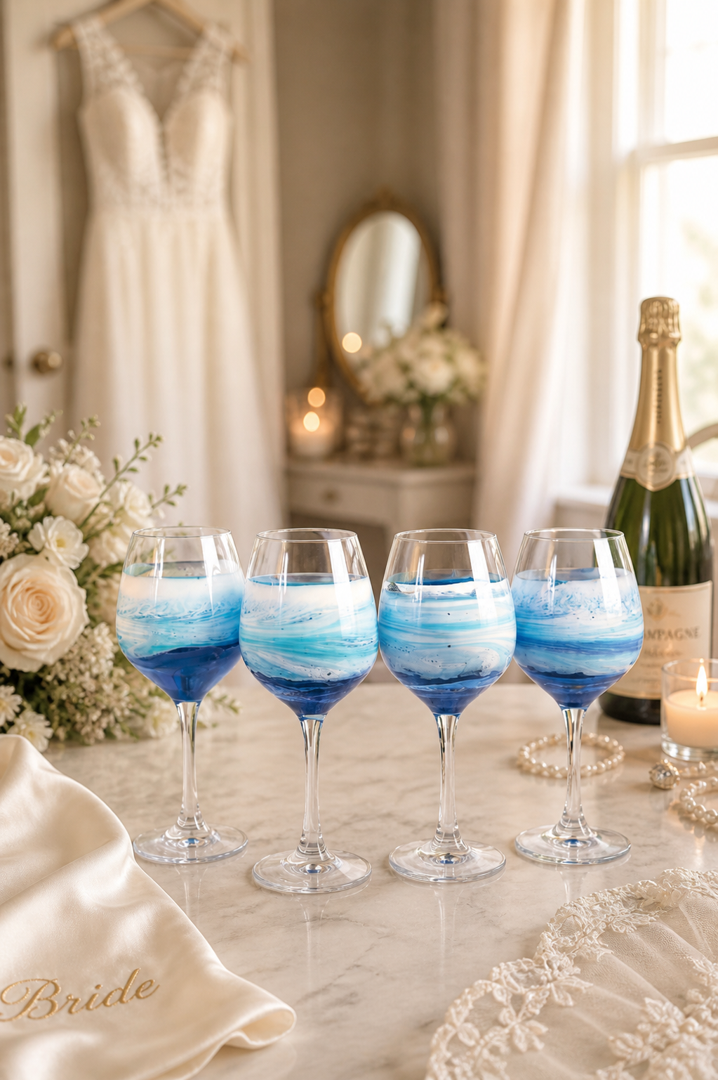 Epoxy Resin Beach Vase