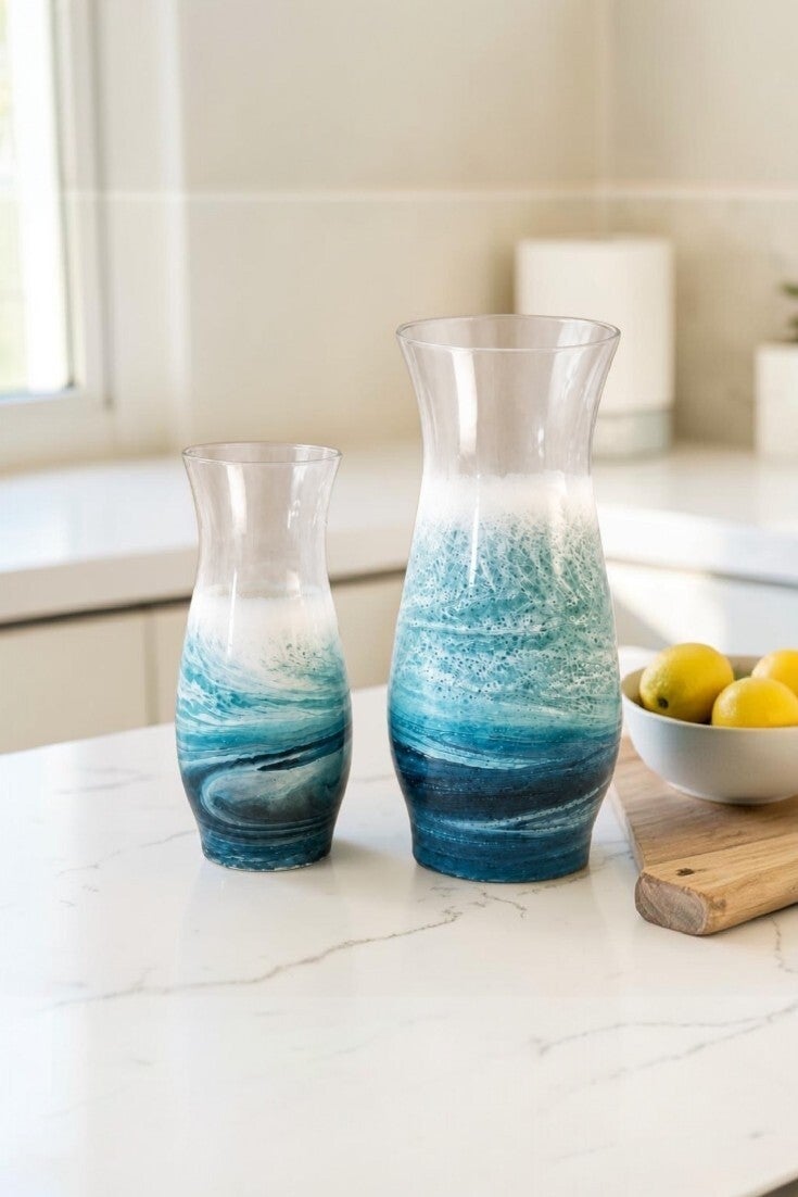 Epoxy Resin Martini Glasses