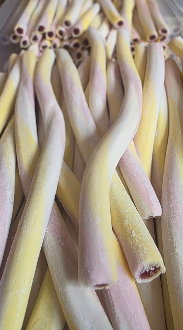 Tubes creamy fraise banane / vrac 100g