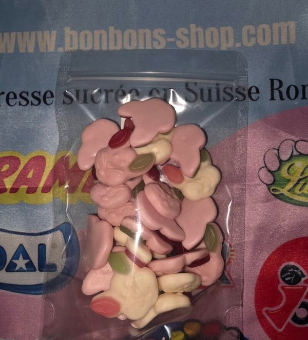 Sachet 200g Lapin aux oreilles verte