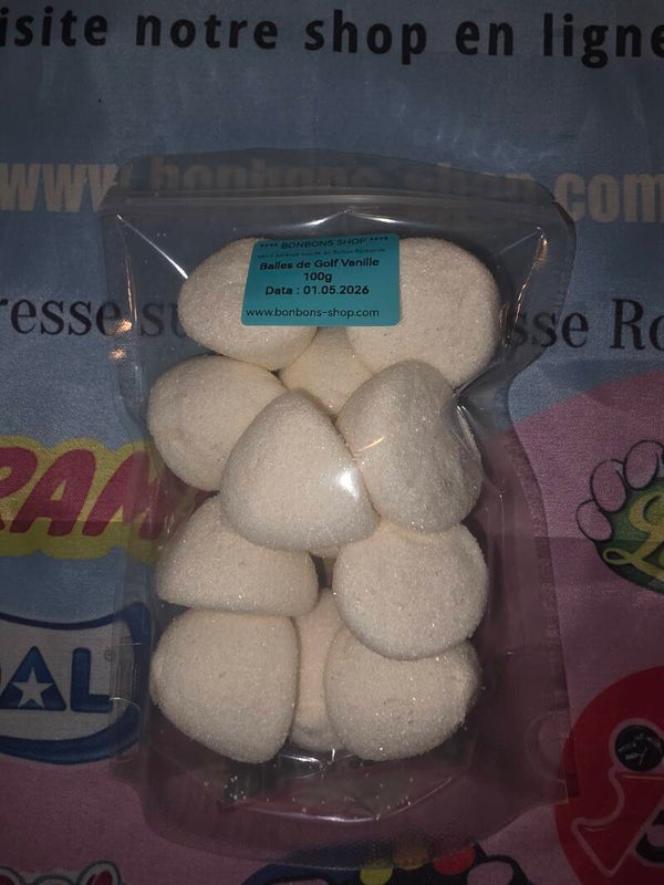 Sachet 100g Balle de Golf Vanille