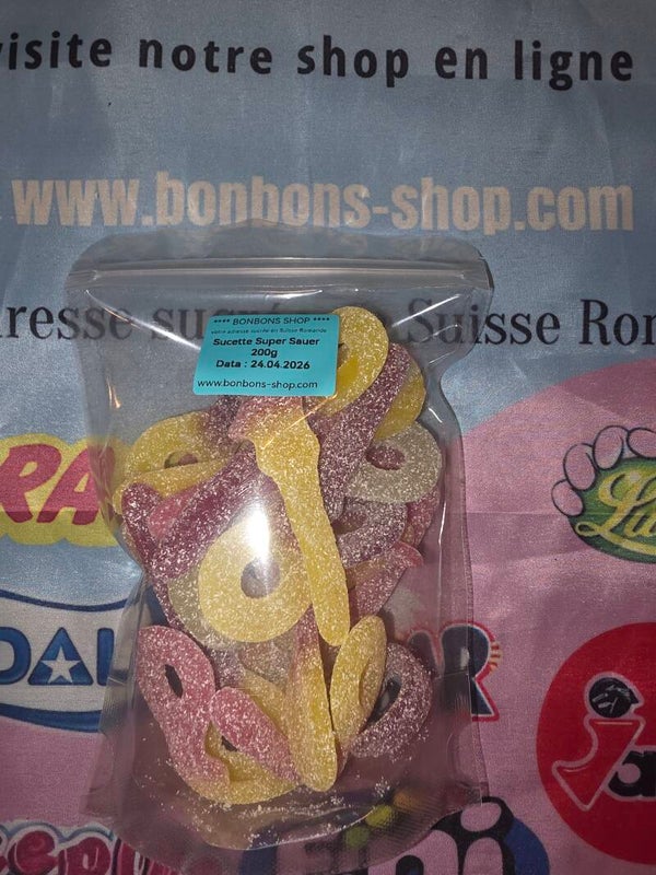 Sachet 200g Sucette Super Sauer
