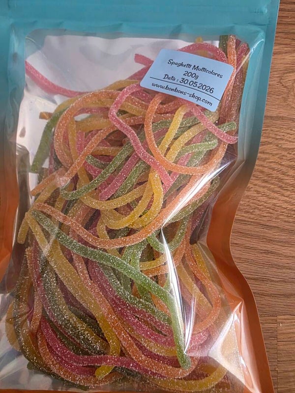 Sachet Spaghetti Multicolores Haribo 200g
