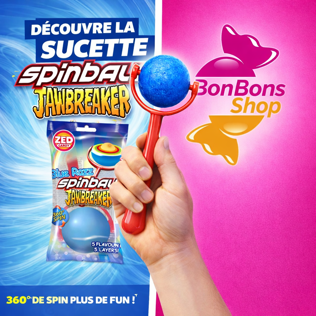 Blue Razz Spinball Jawbreaker