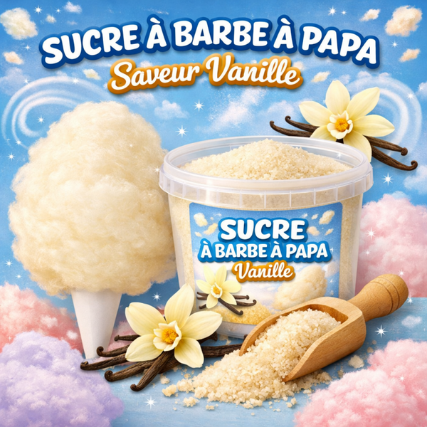 Sucre Barbe à papa Vanille