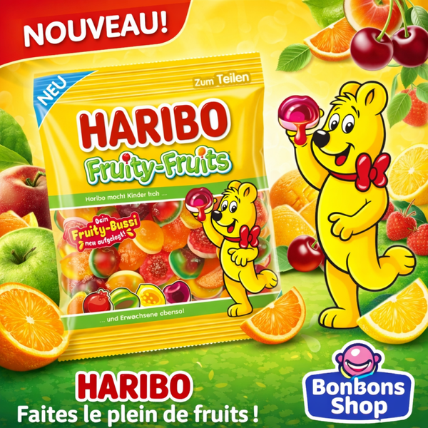 Fruity-Fruits Haribo / vrac 100g (O10)