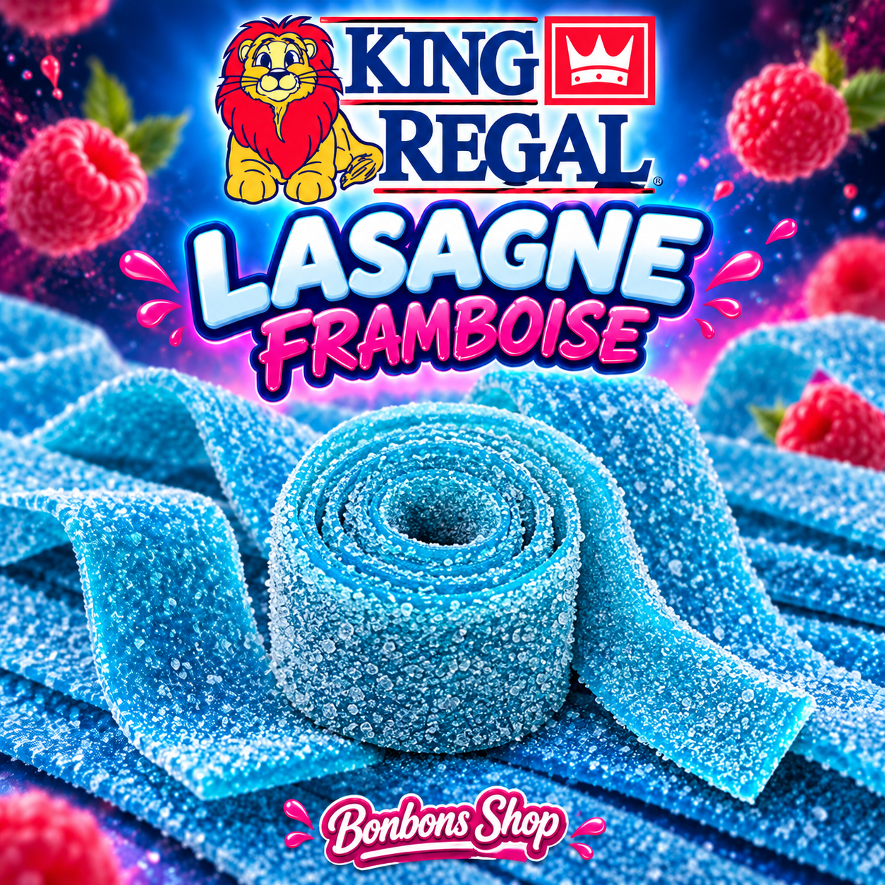 Lasagnes Acidulées Goût Framboise