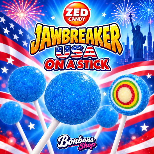 Sucette Jawbreaker USA on a stick (ETG)