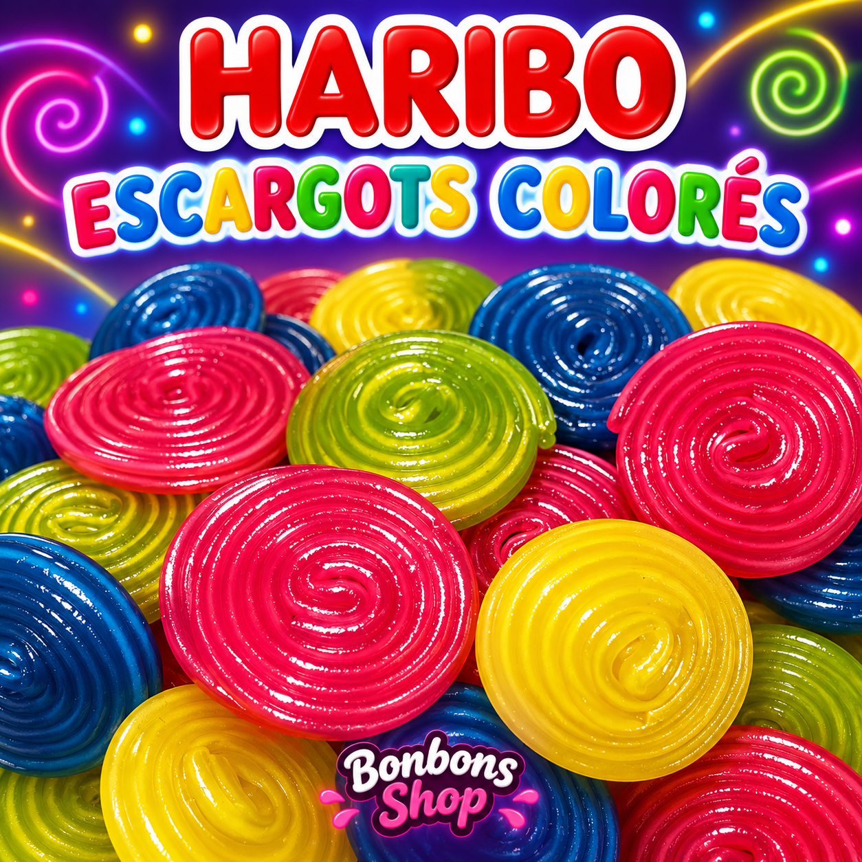 Escargots Colorés Haribo (ETG)