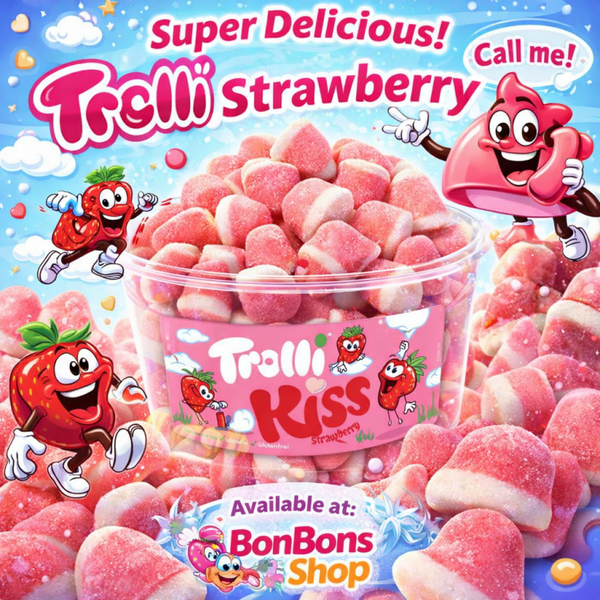Kiss Strawberry Trolli / vrac 100g (L05)