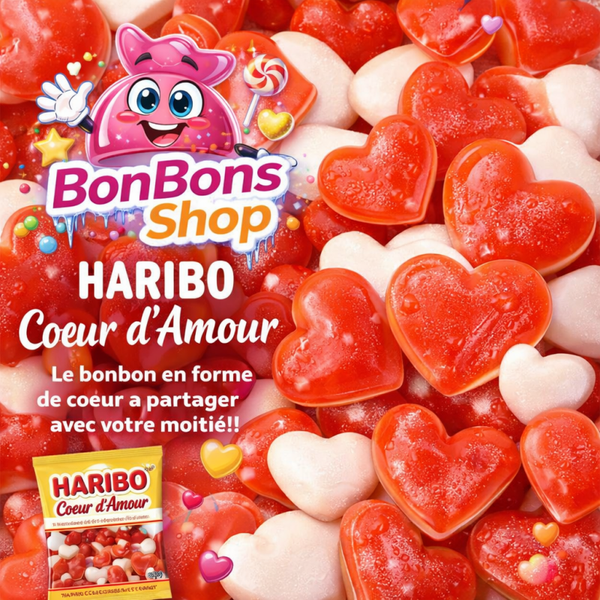 Cœur d'amour Haribo / vrac 100g (S05)
