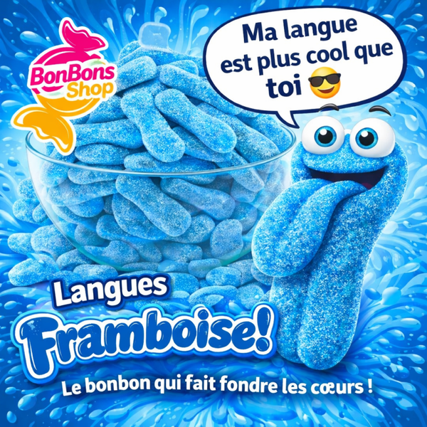 Petite Langue Framboise / vrac 100g (C05)