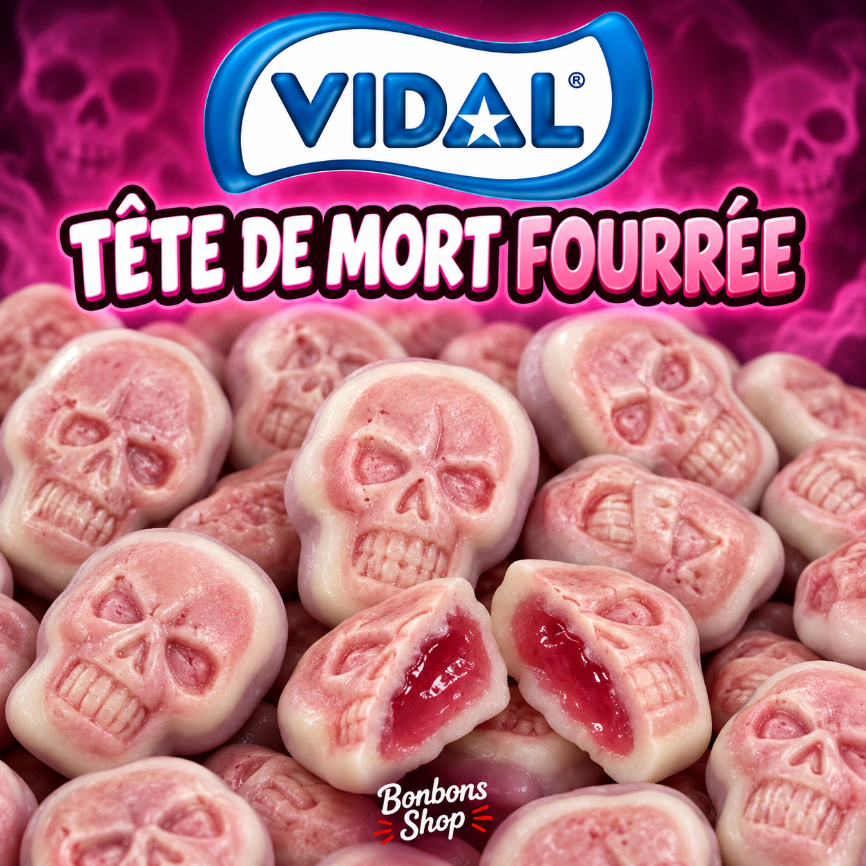Tête de mort fourrée (C08)