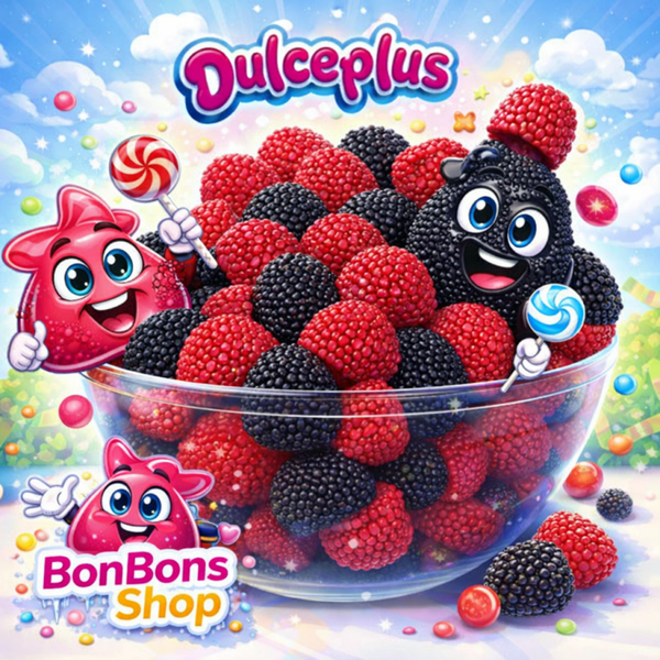 Mûres perlées rouge et noir / vrac 100g (E09)