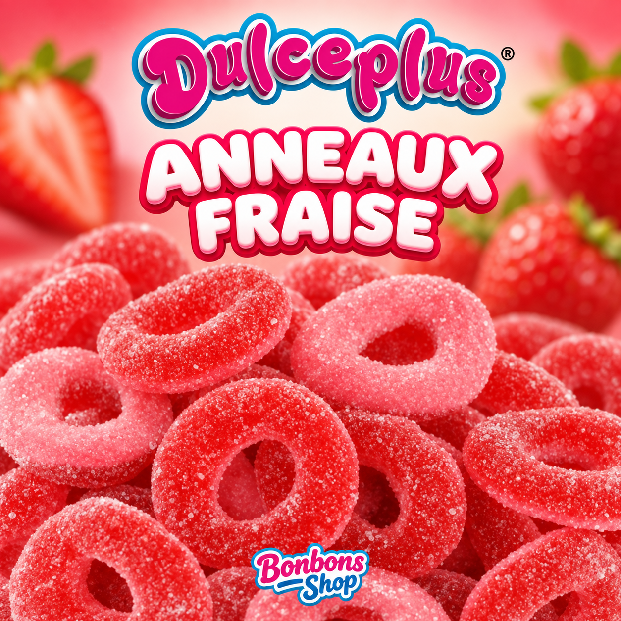 Anneaux sucrés Fraise (A02)