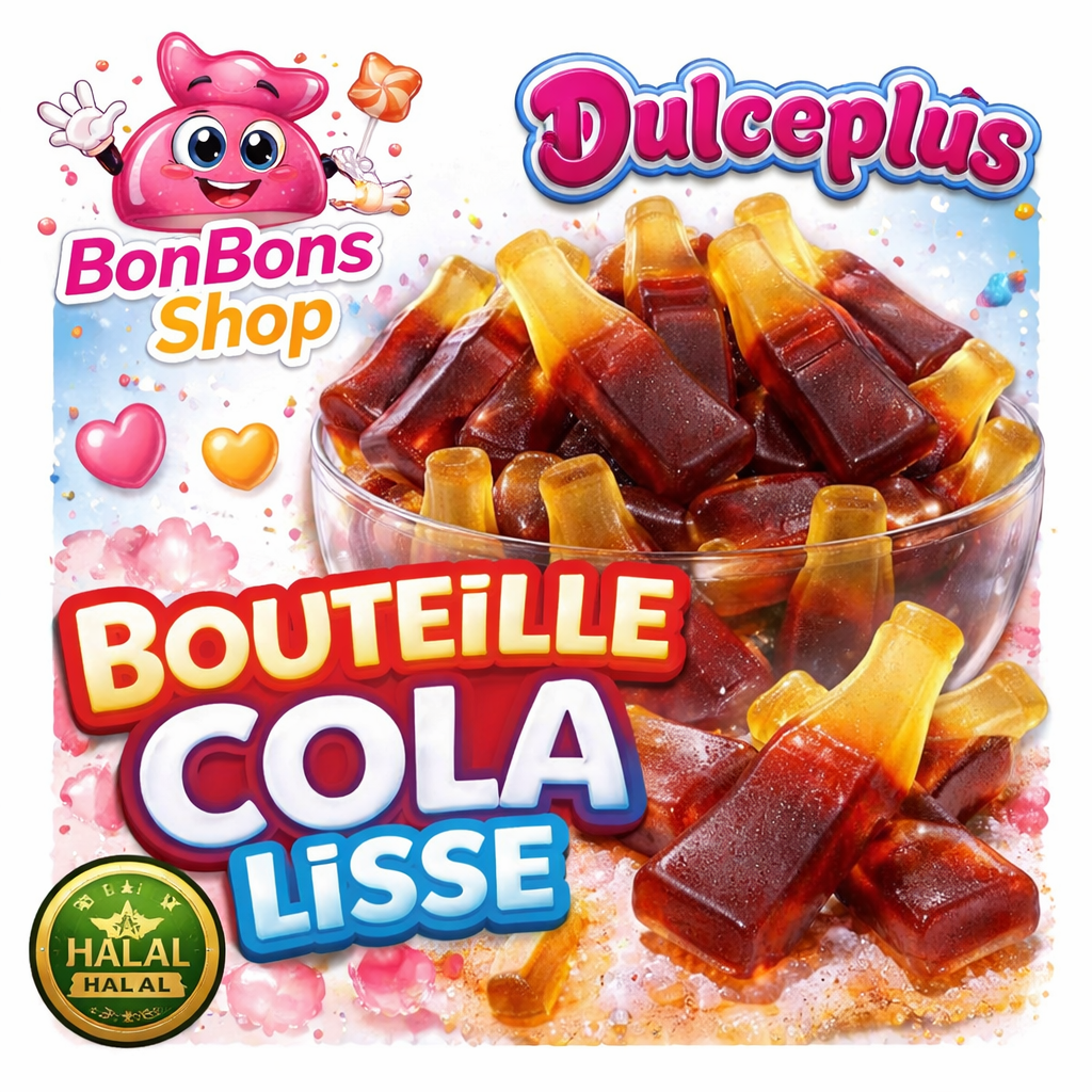Bouteille Cola lisses Dulceplus / vrac 100g (H09)