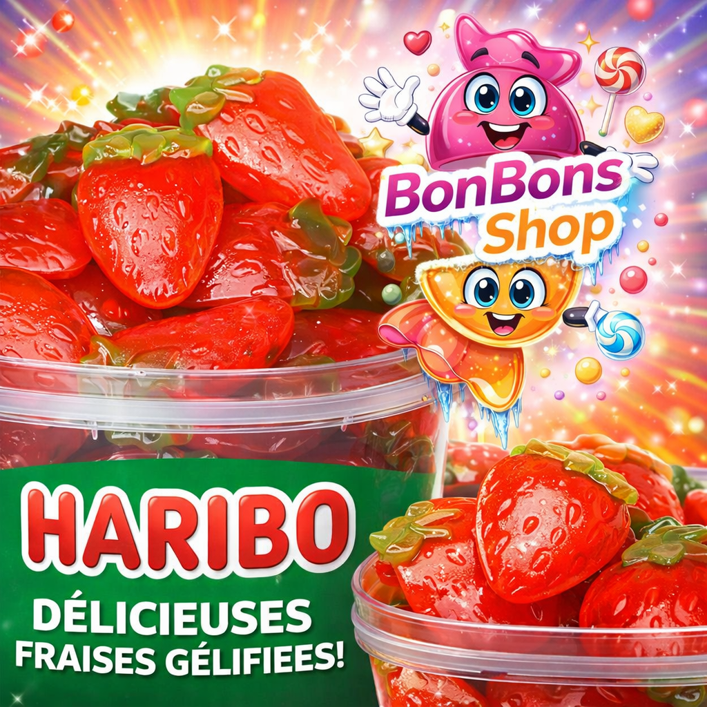 Fraise gélifiée Haribo / vrac 100g