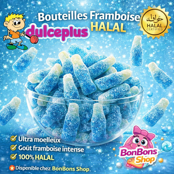 Bouteilles Framboise bleue Dulceplus  / vrac 100g (Q02)