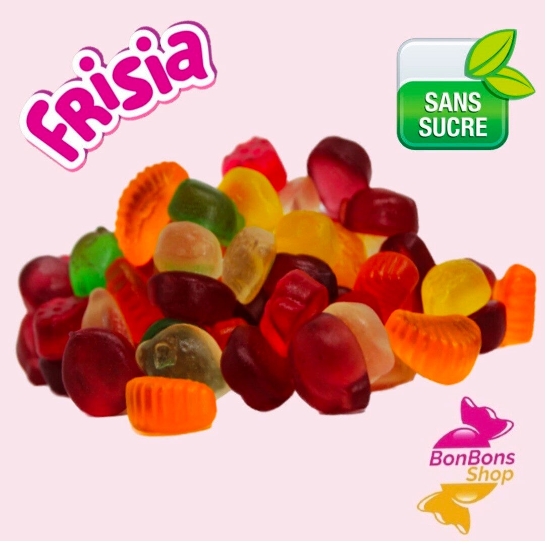 Fruits gélifiés sans sucre / vrac 100g