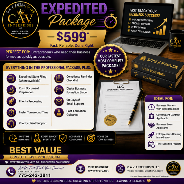 Expedited 48 Hour filing $599